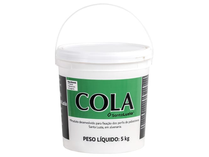 Pote de cola com 5 Kg Santa Luzia